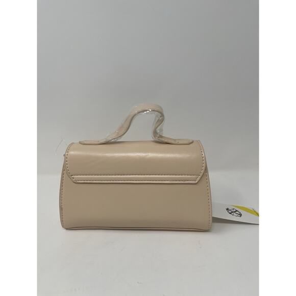 CXL Christian Lacroix Laine Matte Patent Top Handle Crossbody Panna Cotta Beige - Picture 4 of 9